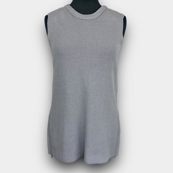 Halston Heritage Gray Tank Top - Picture 1 of 10